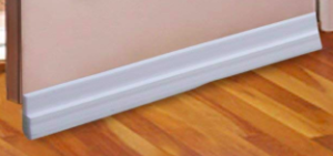 Stripes to draught-proof doors to save energy at home