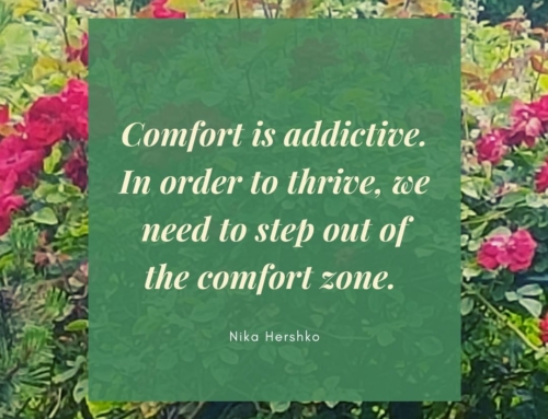 Comfort is addictive.