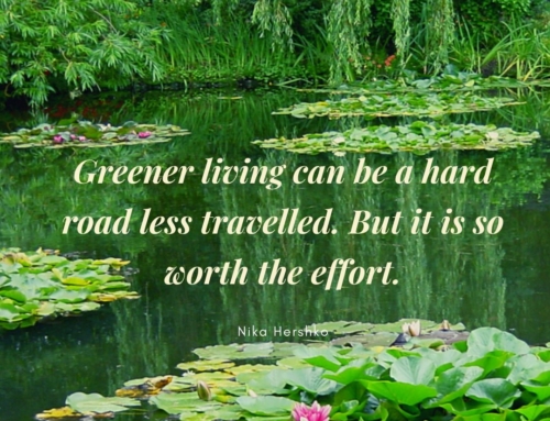 Greener living can be a hard road less travelled
