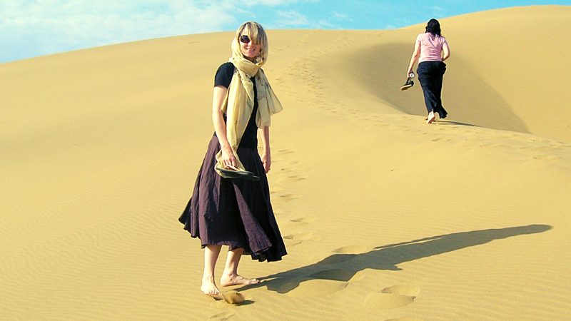 Green travel Dagestan sand dunes