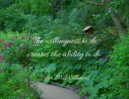 The willingness to do creates ability to do